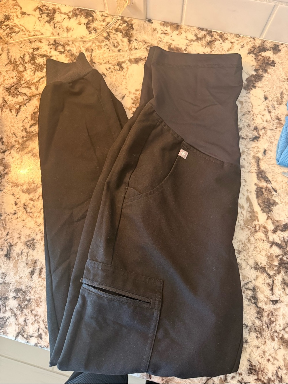 Figs Maternity Black Joggers
